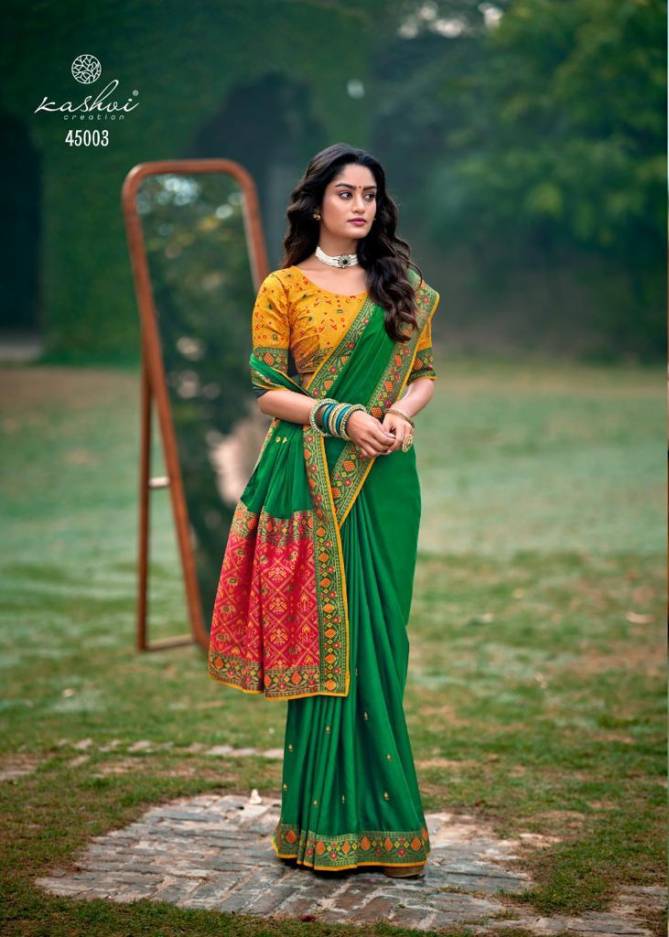 Kashvi Fancy Festive Wear Designer Wholesale Saree Collection 